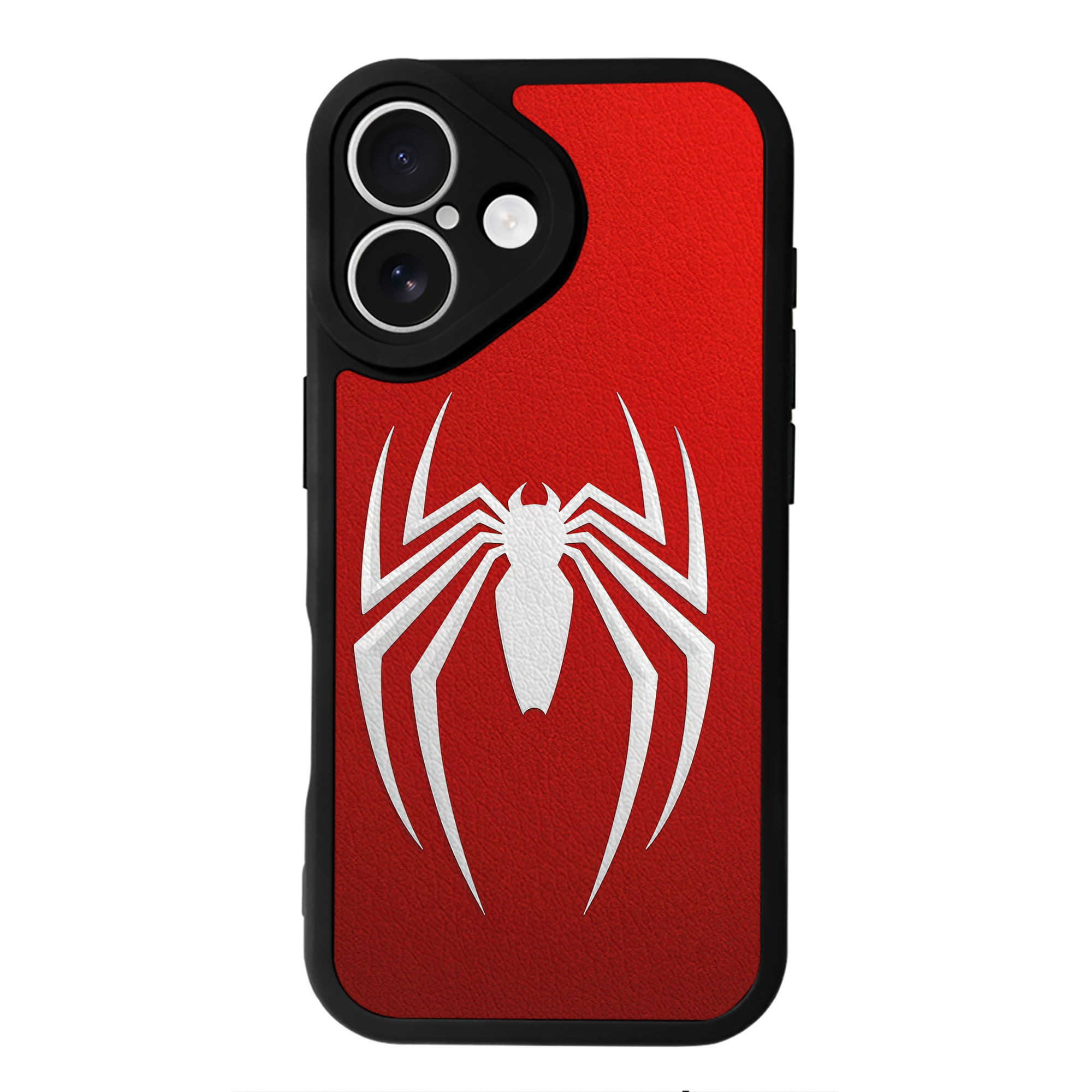 Spider Man スパイダーマン 【iPhone 16シリーズ対応】シリコンスマホケース（レザー調） 材質：シリコン